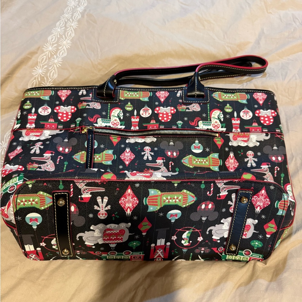 Dooney and Bourke Disney Holiday Themed Tote Bag